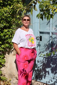 Pantalon Gaze De Coton SUNLIGHT Belle Taille