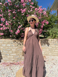 Robe Chocolat Coton LUANA