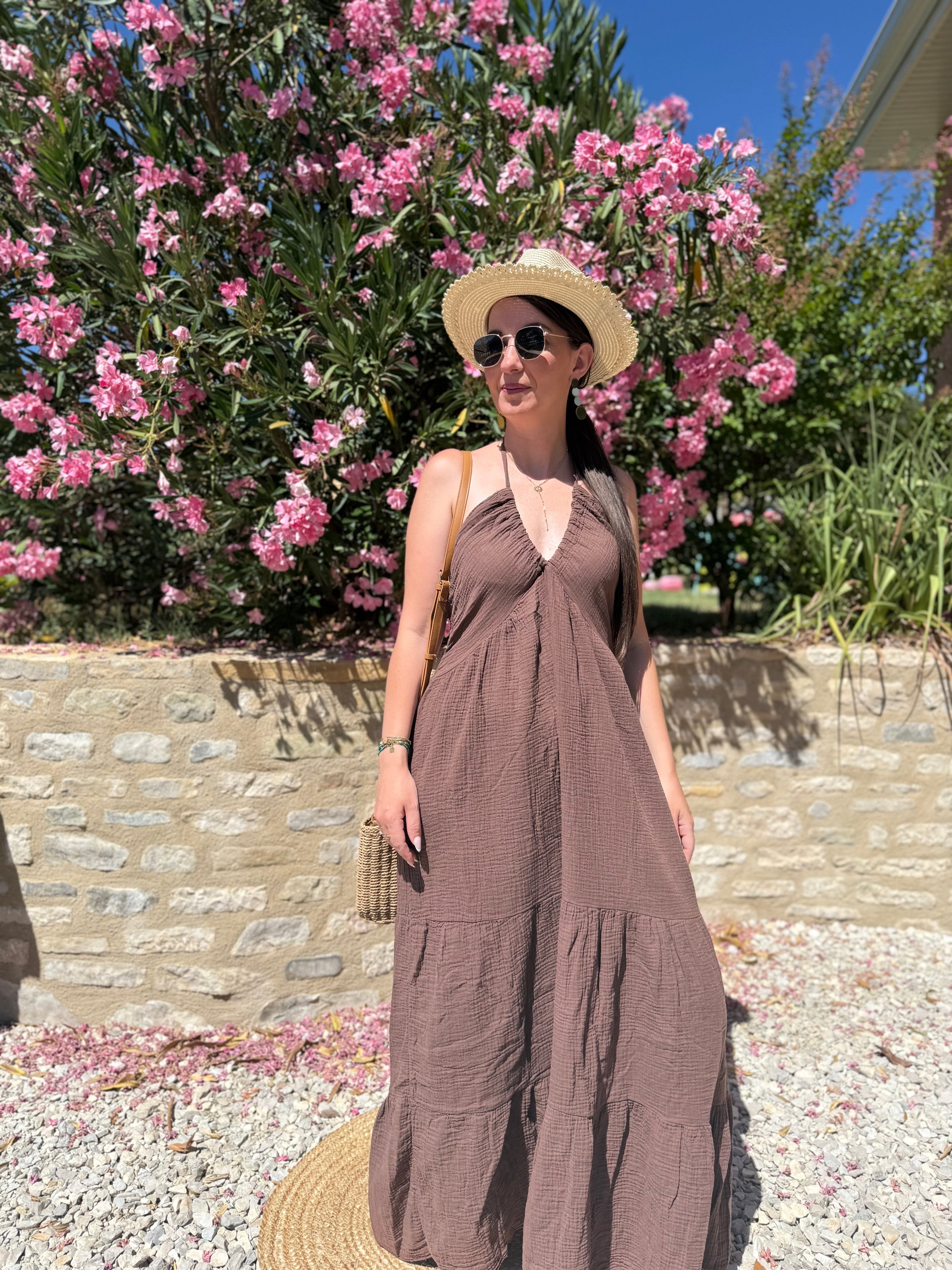 Robe Chocolat Coton LUANA