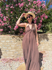 Robe Chocolat Coton LUANA