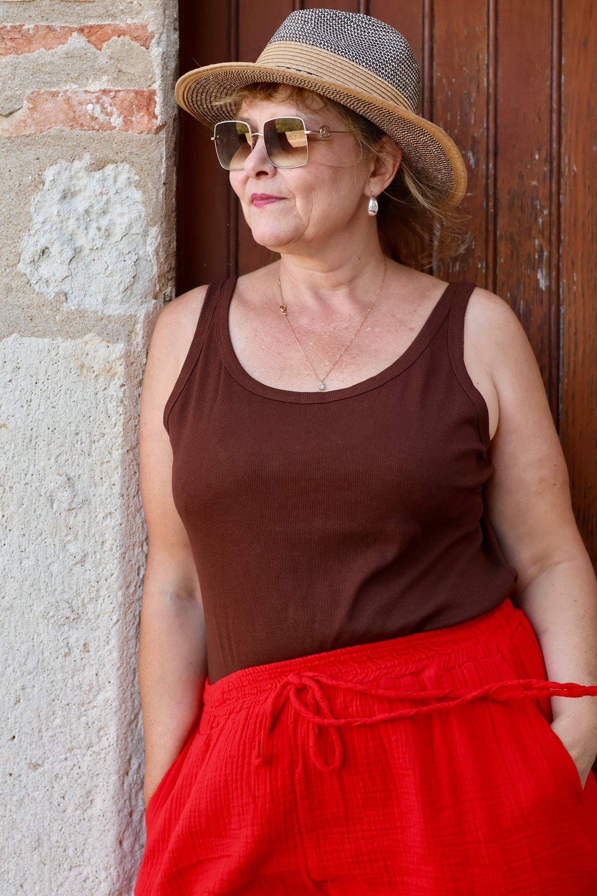 Top MARCO Chocolat Belle Taille