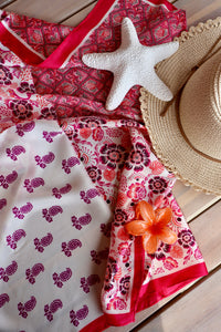 Foulard Fuchsia Avec Motifs AURELIO