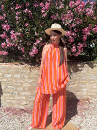 Ensemble A Rayures Colorées LUCILLA