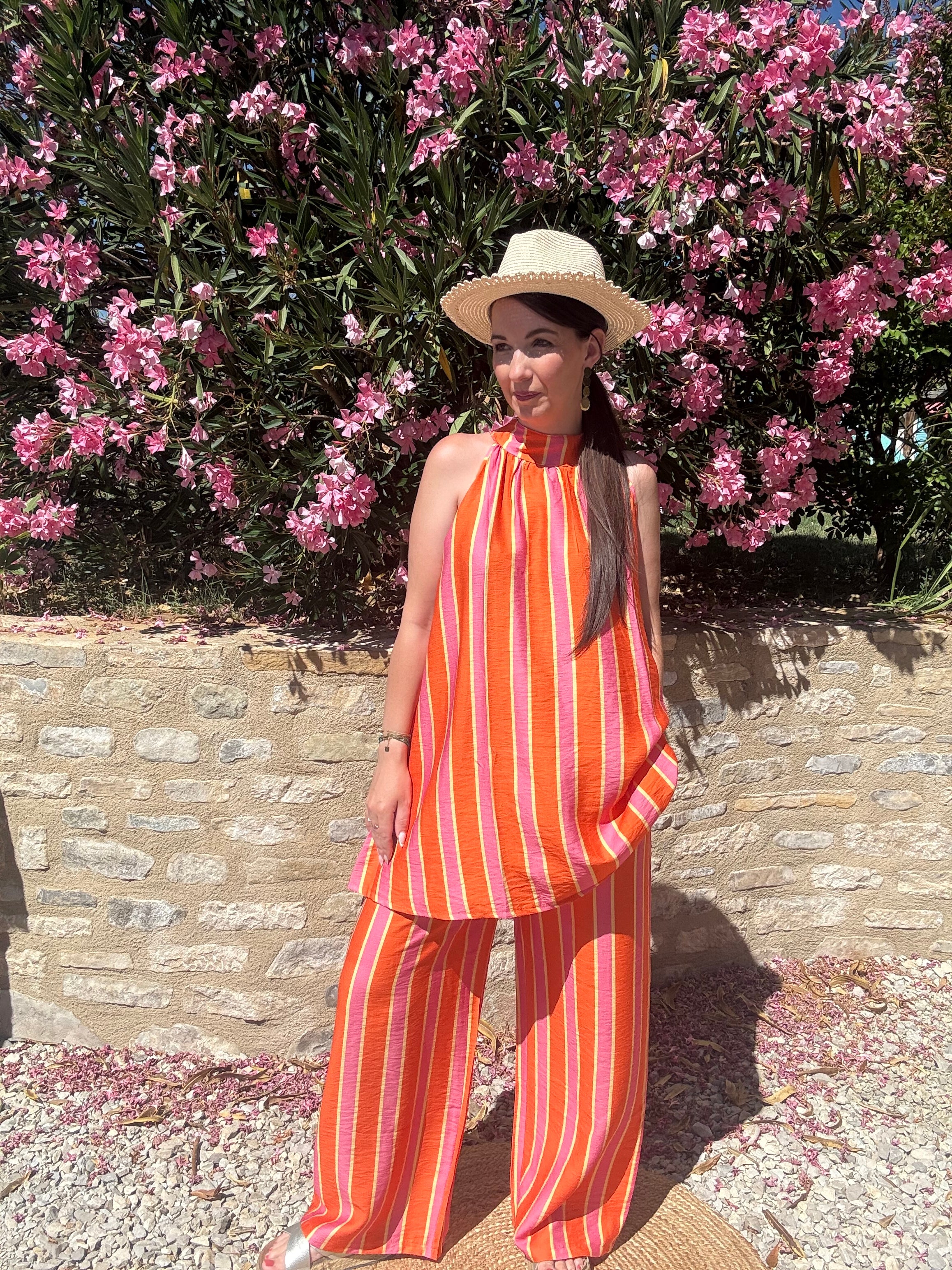 Ensemble A Rayures Colorées LUCILLA