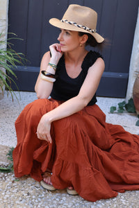 Top GABY A Froufrous Noir