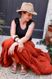Top GABY A Froufrous Noir