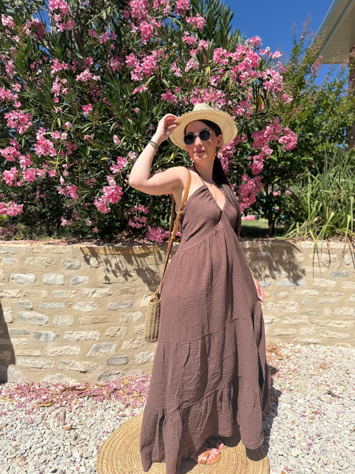 Robe Chocolat Coton LUANA