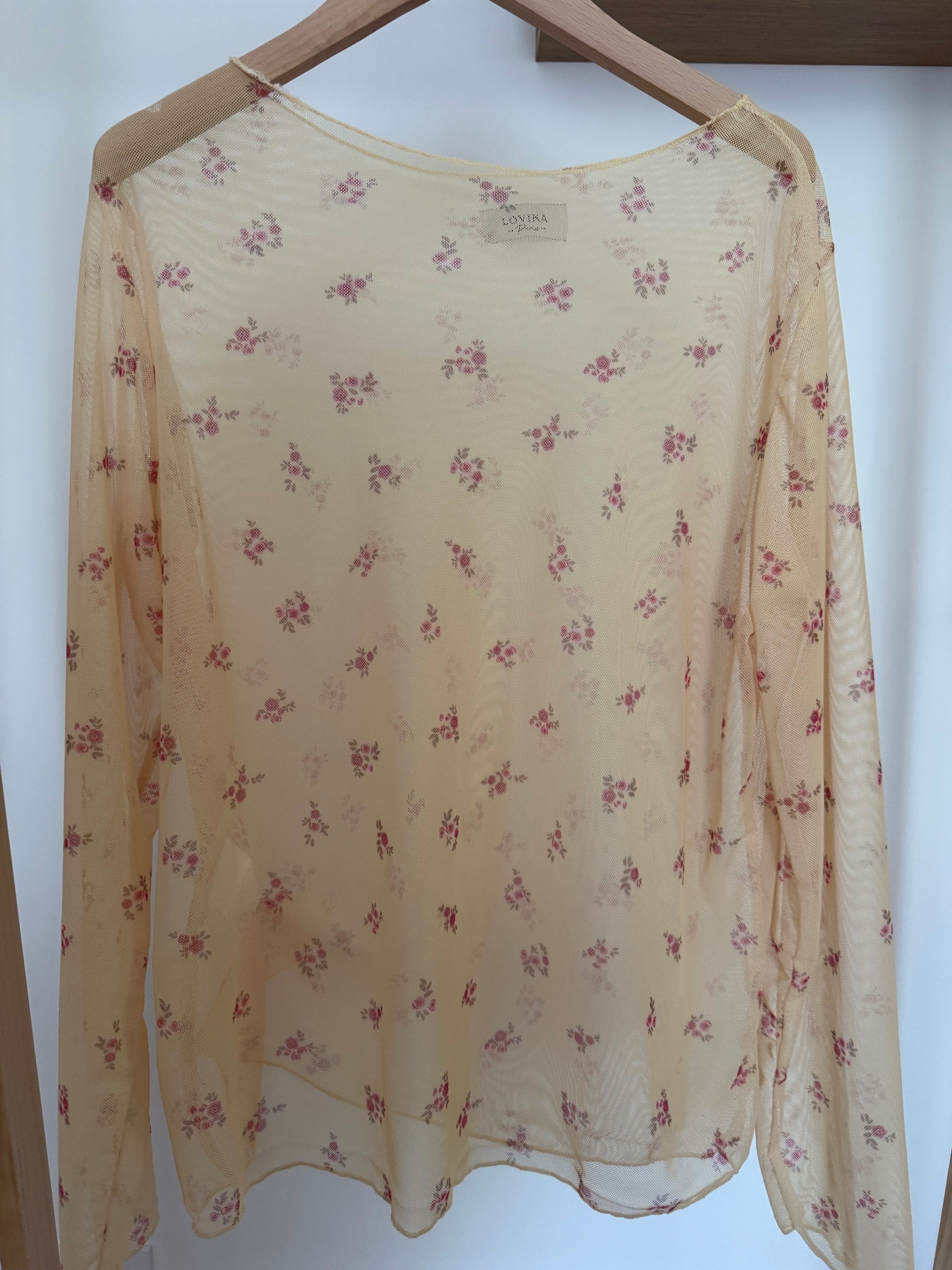 Top transparent jaune SANTO