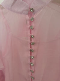 Blouse boutonnée rose CLARA