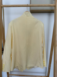 Blazer croisé oversize CÉLINE jaune