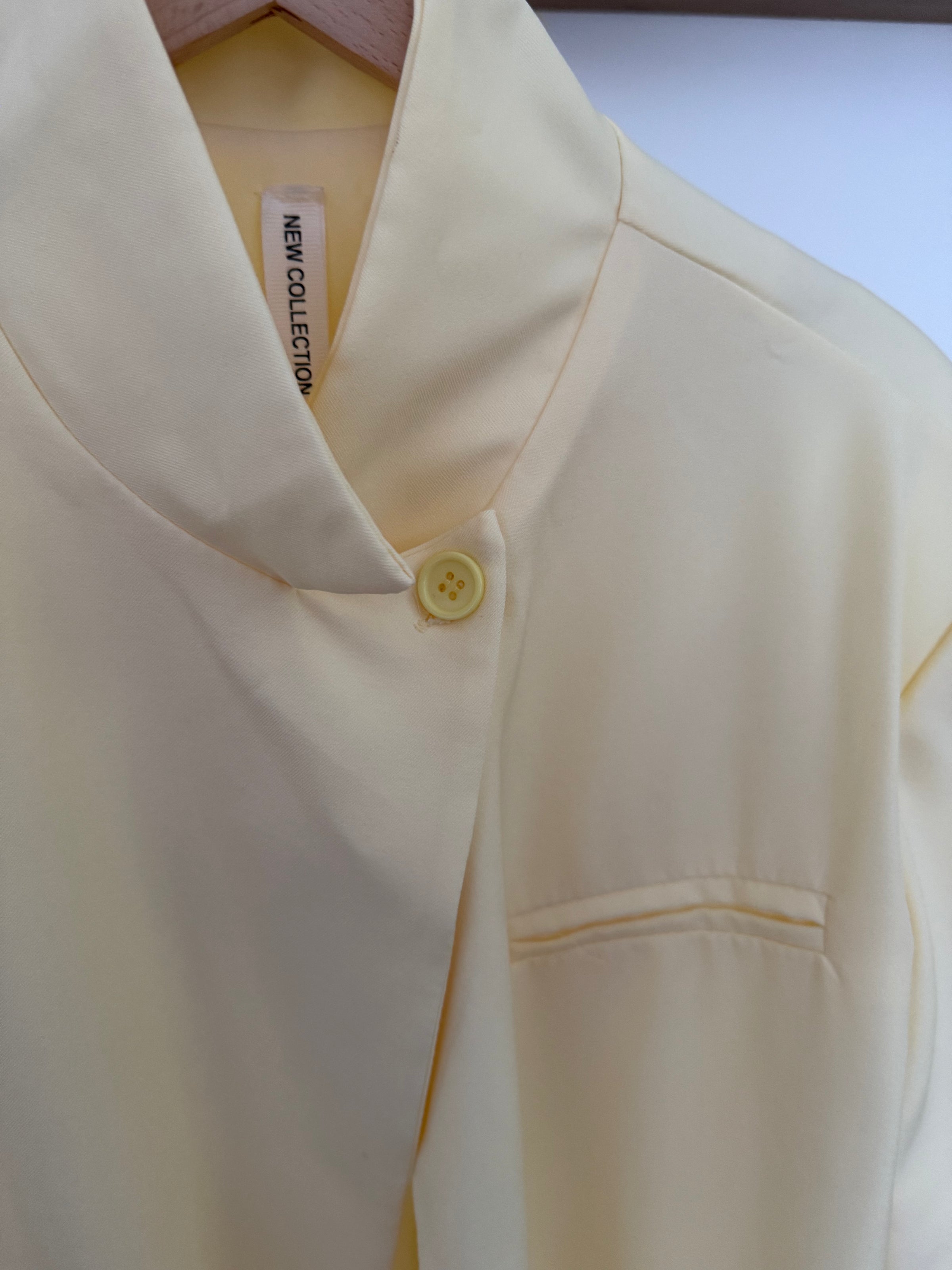 Blazer croisé oversize CÉLINE jaune