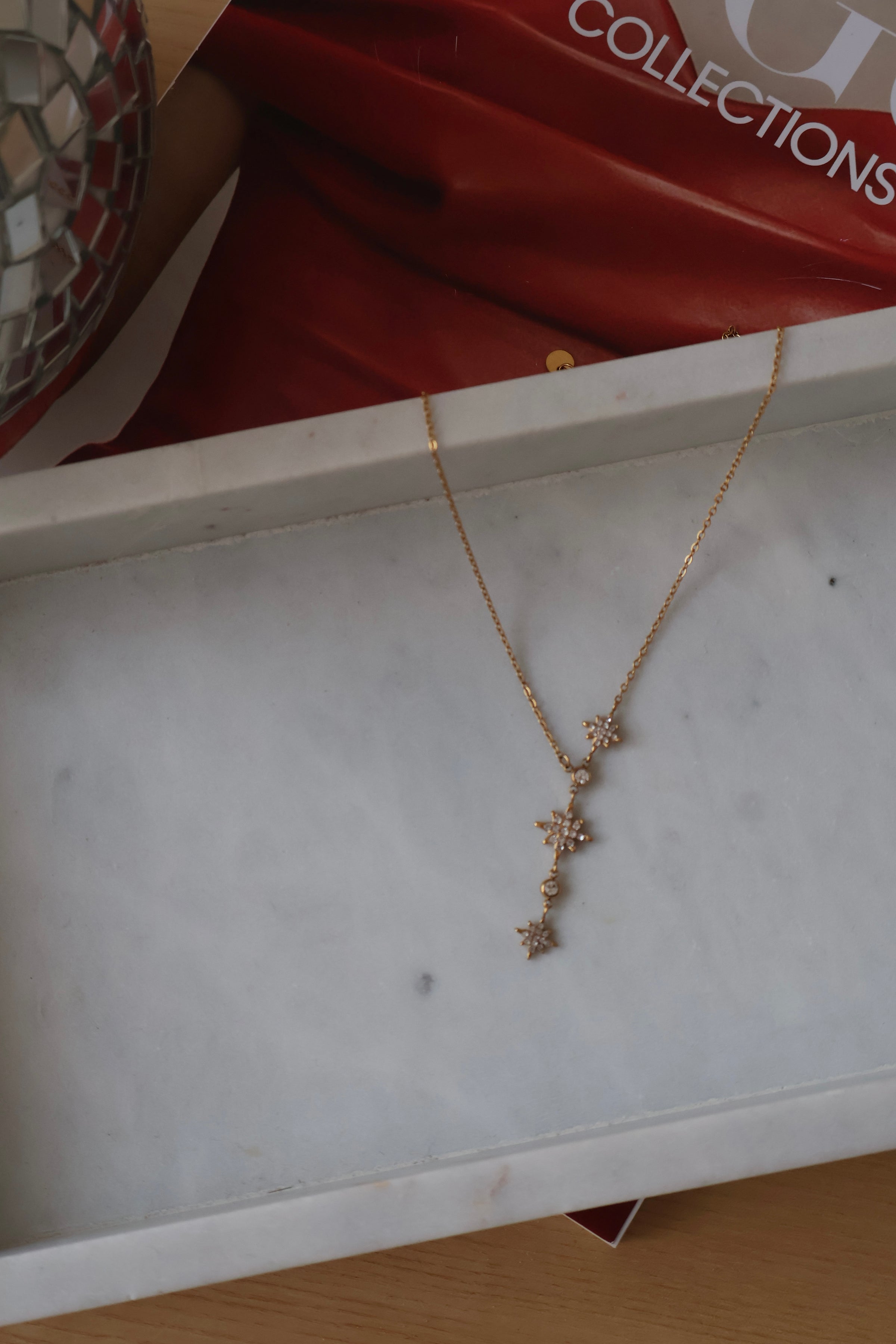 Collier acier doré MATHILDA