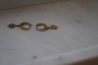 Créoles avec pendants acier doré KALIA