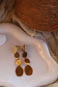 Boucles D'oreilles En Acier Doré AZUR SOL