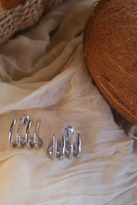 Boucles D'oreilles Acier Argenté SELUNE