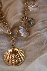Collier En Acier Doré PERLA MARE