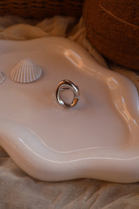 Bague Acier Agentée SÔL