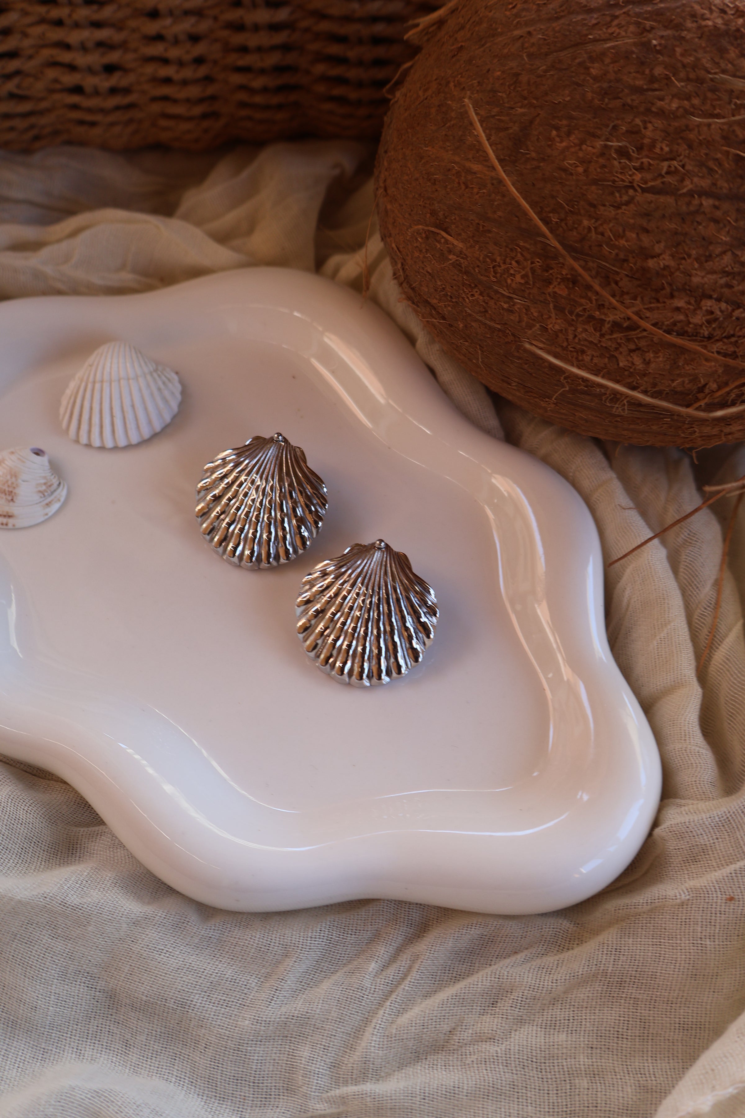 Boucles D'oreilles En Acier Argenté MARÉA