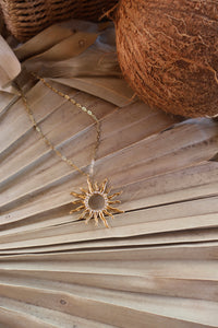 Collier En Acier Doré SOLEA