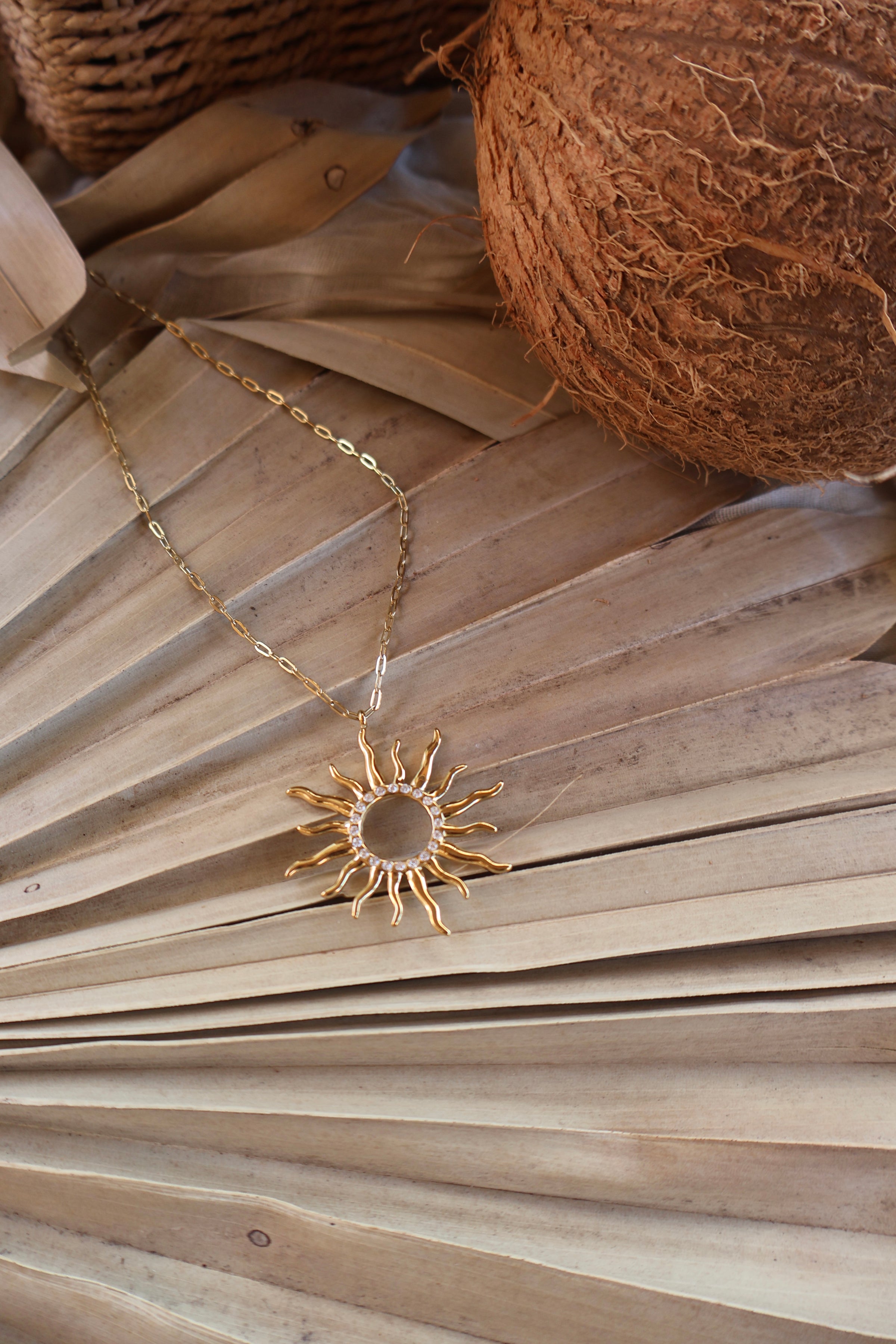 Collier En Acier Doré SOLEA