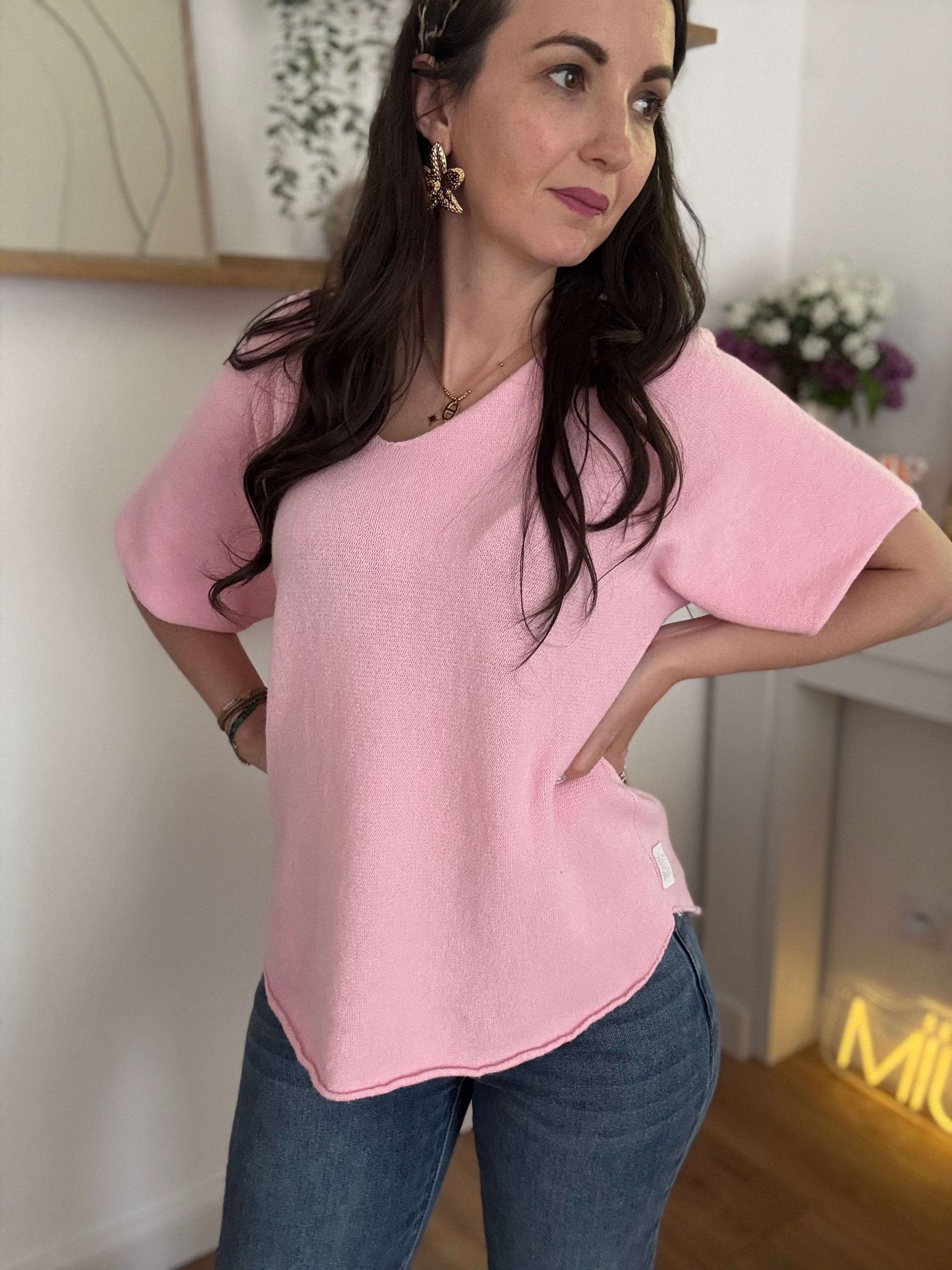 Pull Sans Manches SERENA Rose