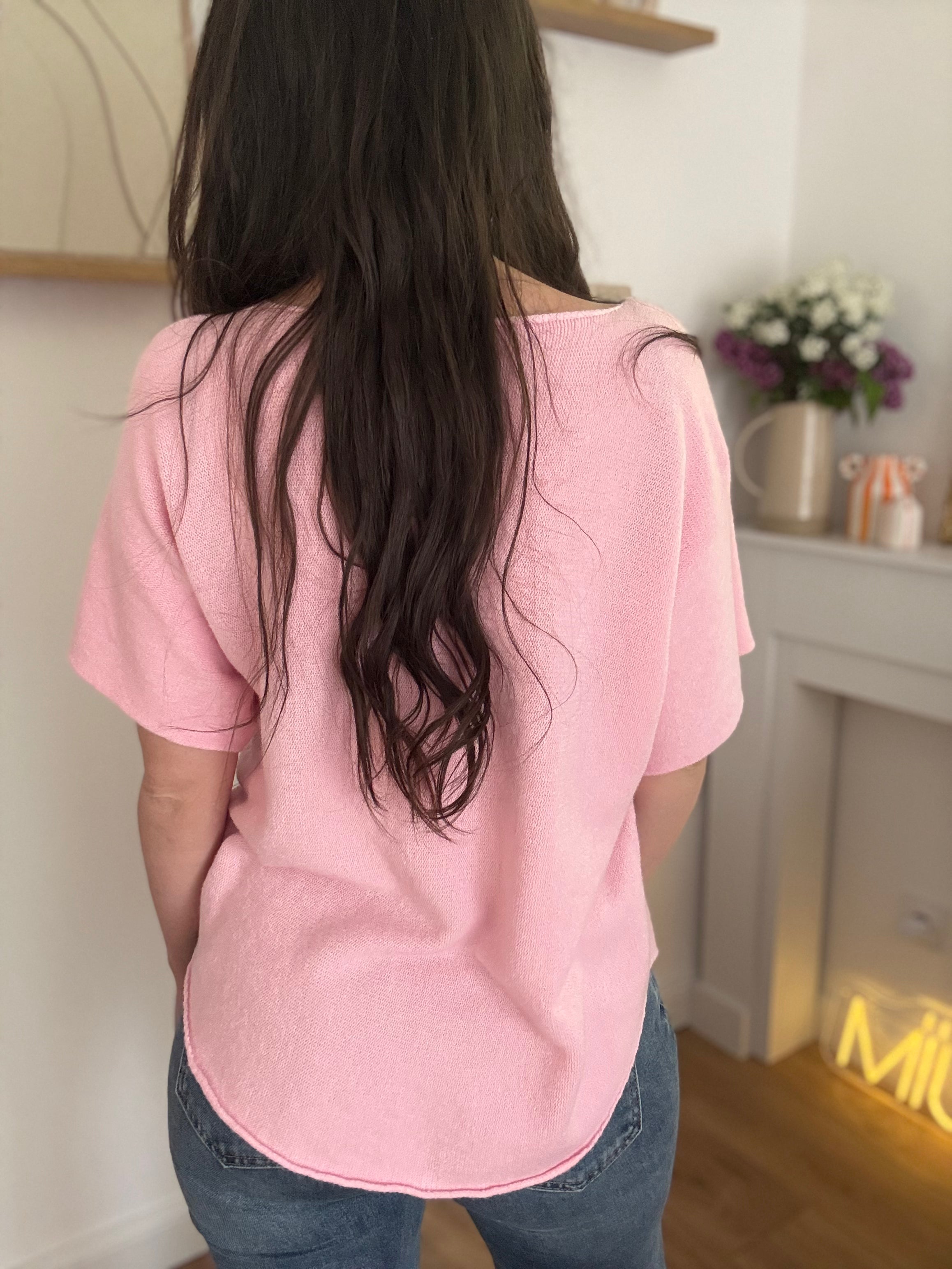 Pull Sans Manches SERENA Rose