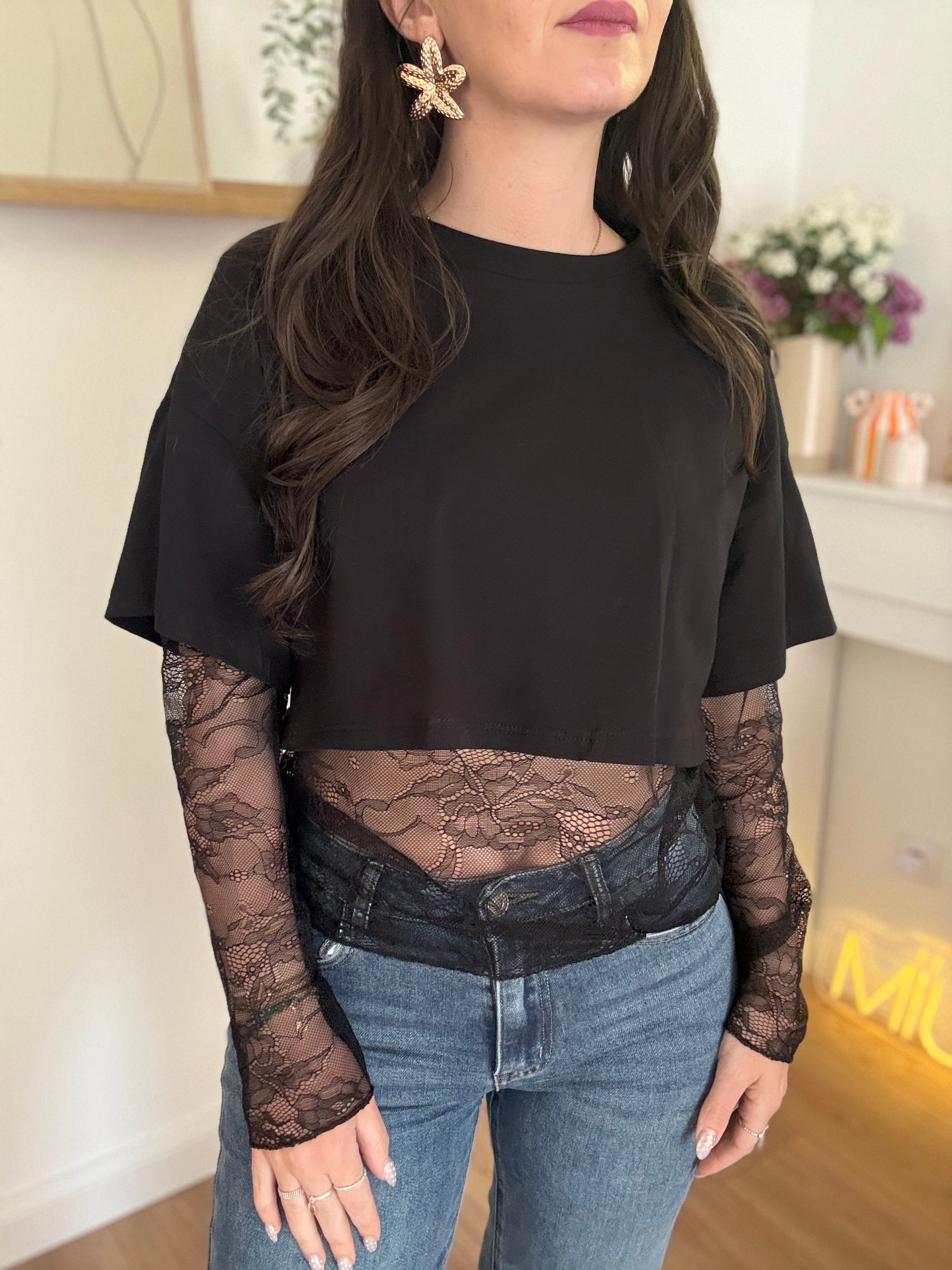 Top Dentelle Noir ANDRÉA