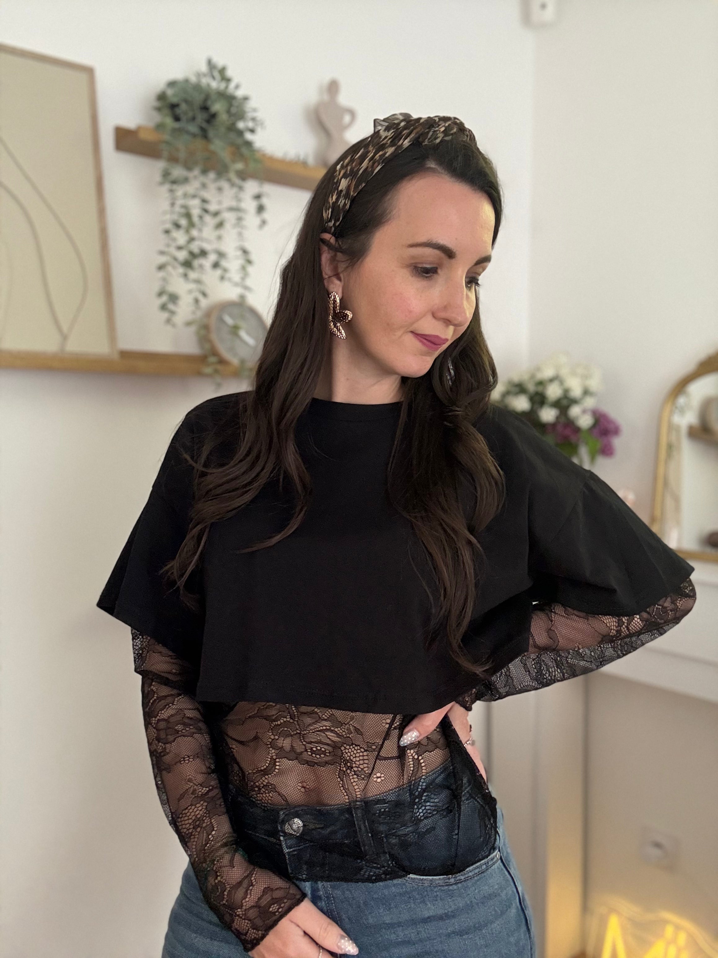 Top Dentelle Noir ANDRÉA