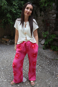 Pantalon Gaze De Coton SUNLIGHT