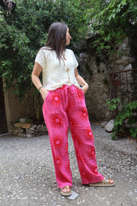 Pantalon Gaze De Coton SUNLIGHT