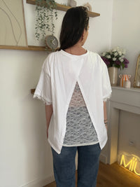 Top Dentelle Blanc MARTA