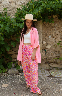 Chemise Gaze De Coton MARY SOL Rose Clair