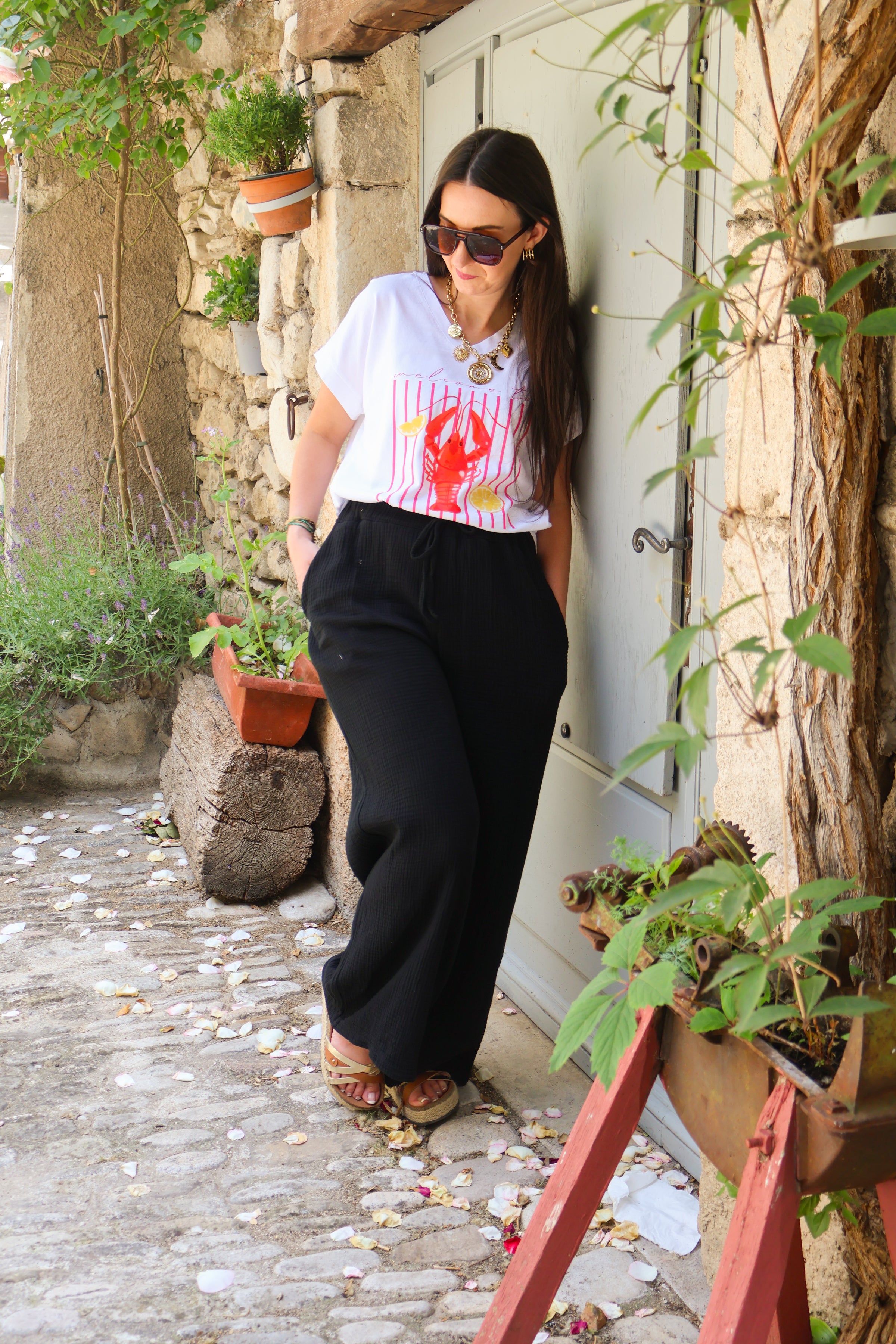 T-Shirt Imprimé Homard