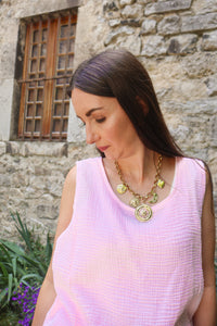 Ensemble Gaze De Coton PABLO Rose Clair