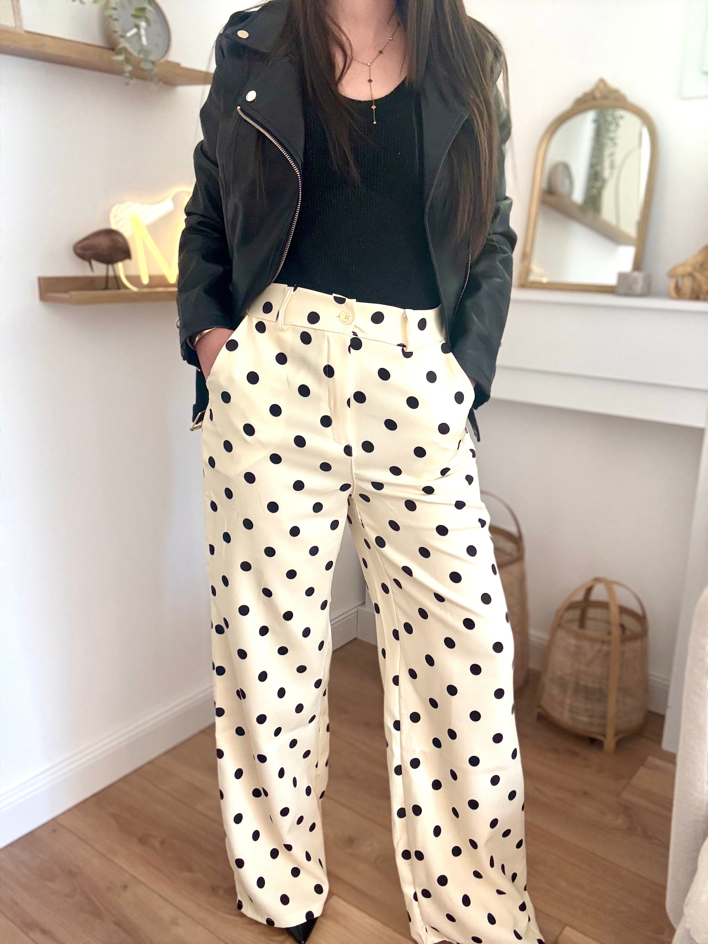 Pantalon à pois ROMY