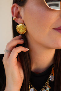 Boucles D'oreilles En Acier Doré MARÉA
