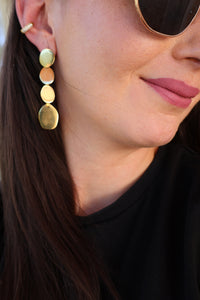Boucles D'oreilles En Acier Doré AZUR SOL