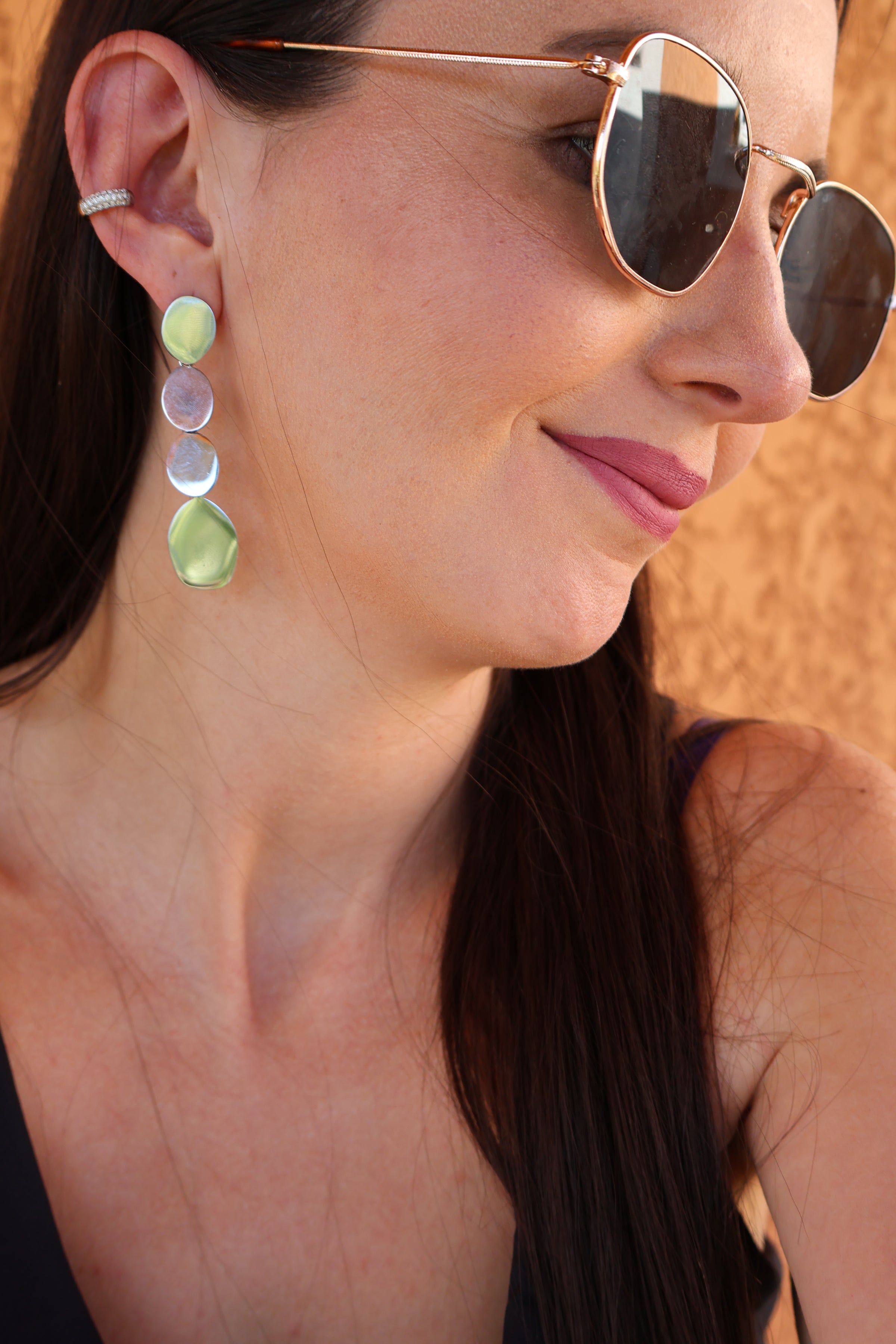 Boucles D'oreilles En Acier Argenté AZUR SOL