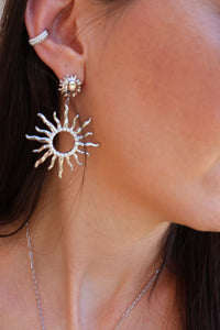 Boucles D'oreilles En Acier Argenté SOLEA