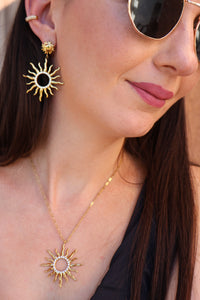 Boucles D'oreilles En Acier Doré SOLEA