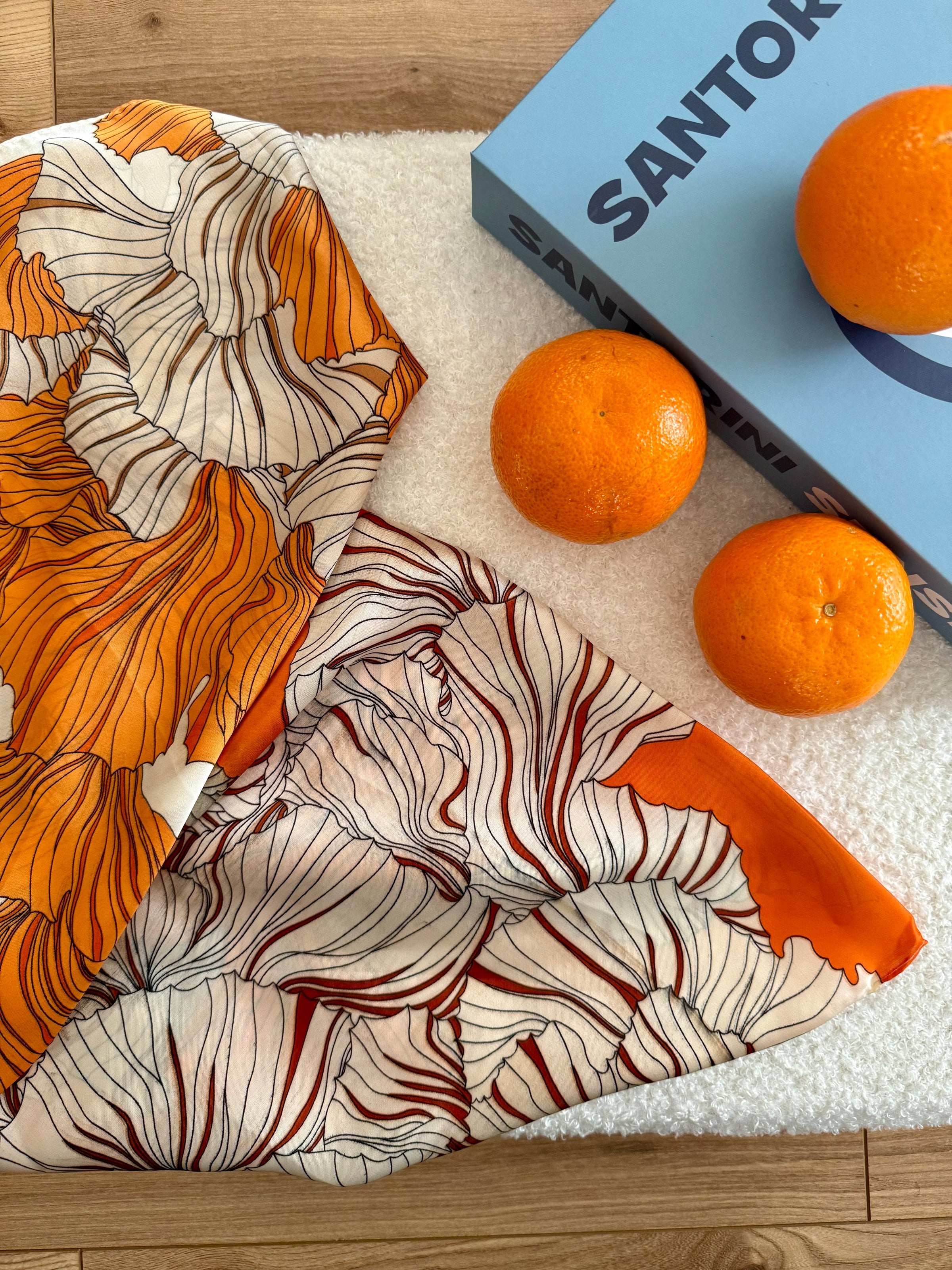 Foulard Carré THÉA Orange