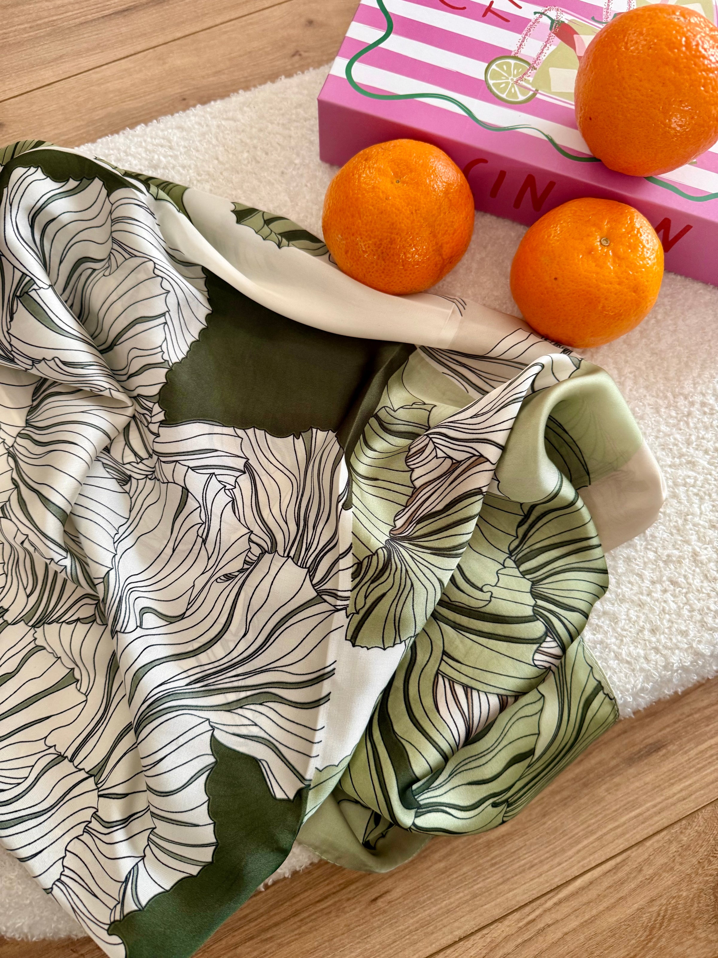 Foulard Carré THÉA Vert