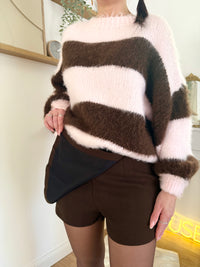 Jupe short à ceinture assortie JULIETTA