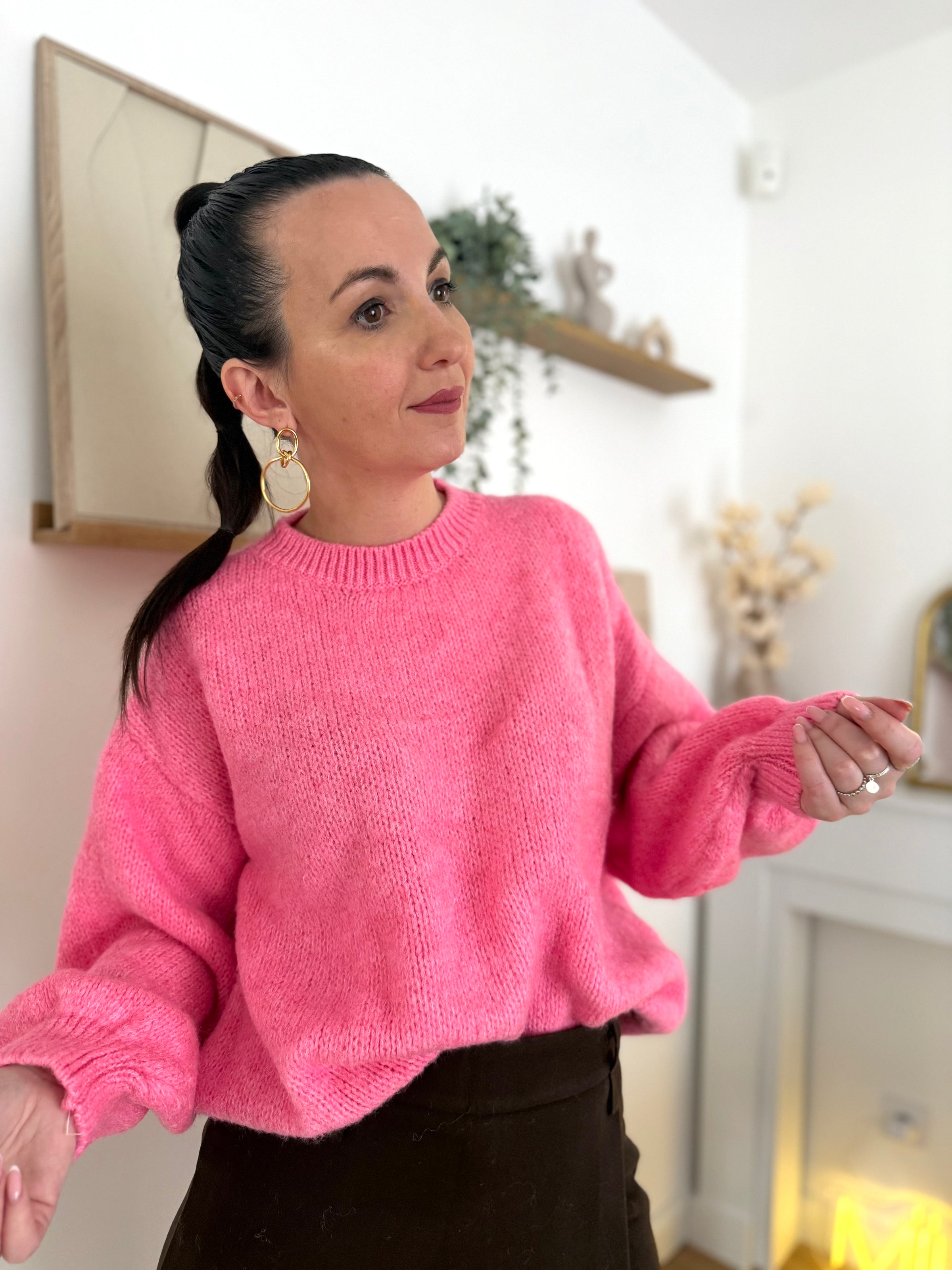 Pull col rond laine CAROLINE