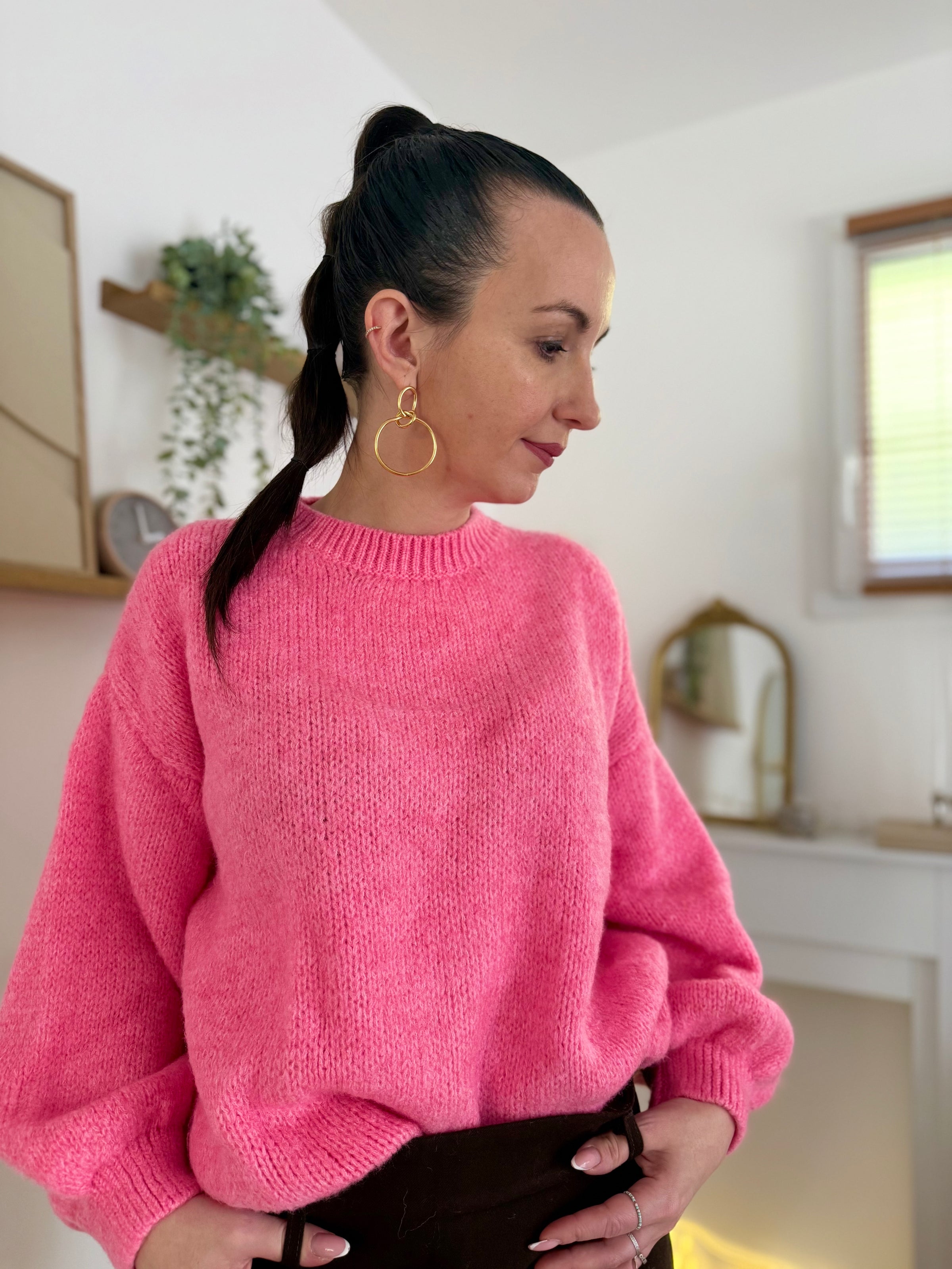 Pull col rond laine CAROLINE