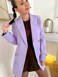 Blazer lilas  à boutons dorés MALO