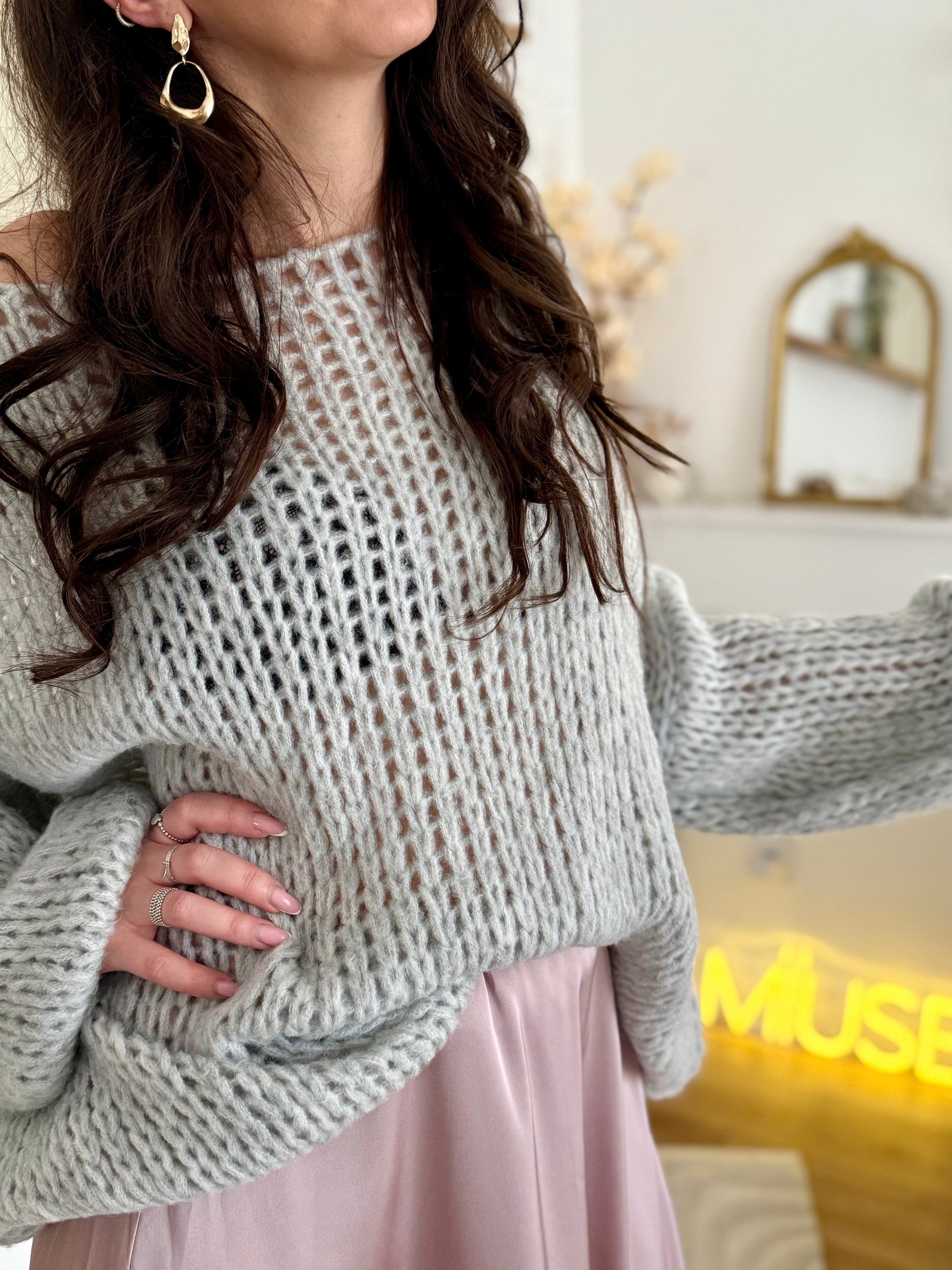 Pull oversize maille large SOLANGE