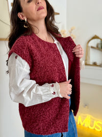 Gilet sans manches effet laine bouclé VICTOIRE