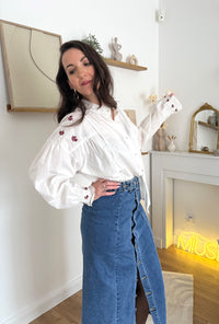 Blouse brodée AURORE