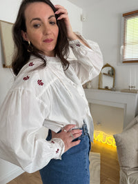 Blouse brodée AURORE
